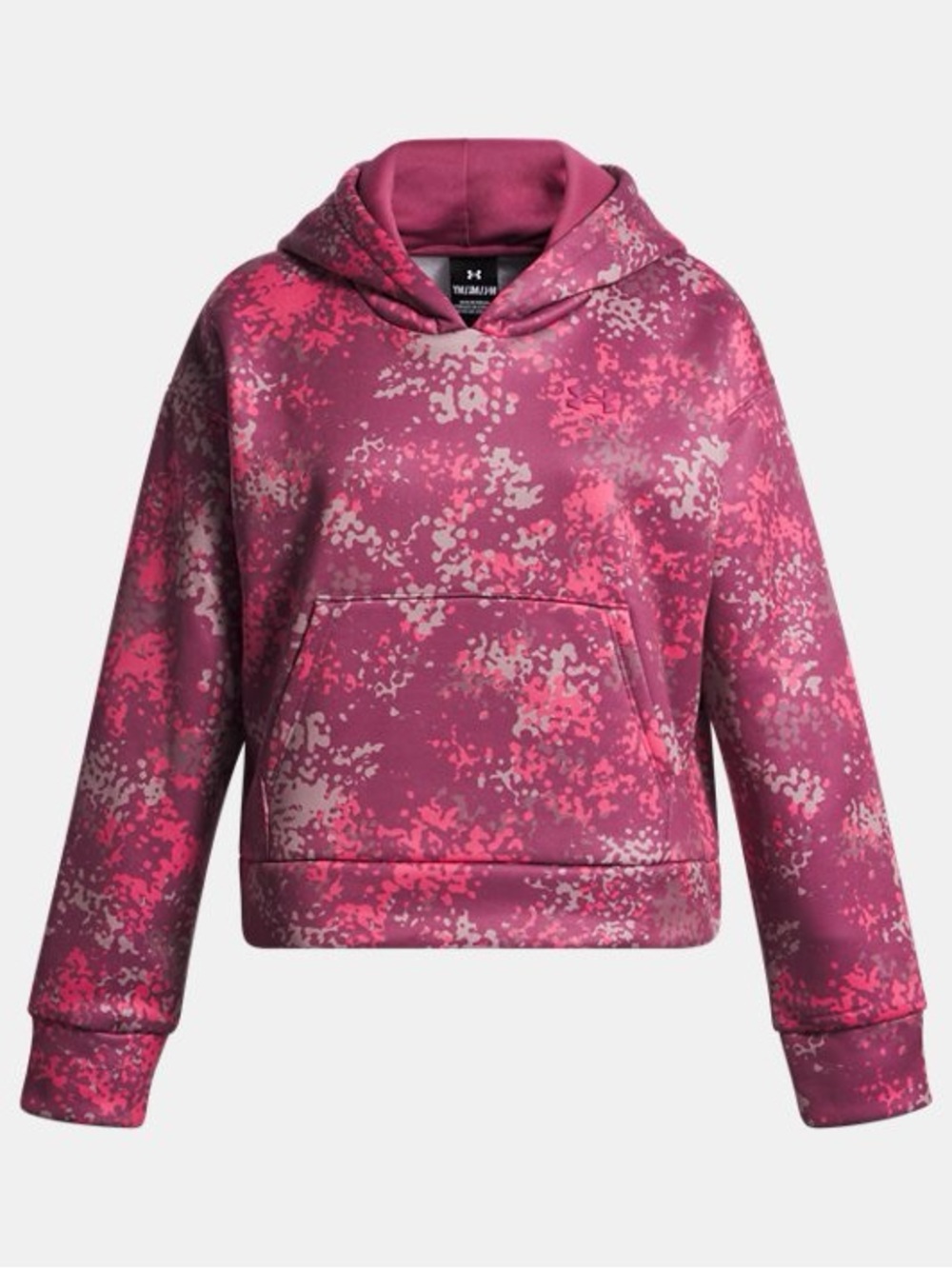Girls Under Armour Fuchsia Dusk & Super Pink Pullover Fleece Hoodie